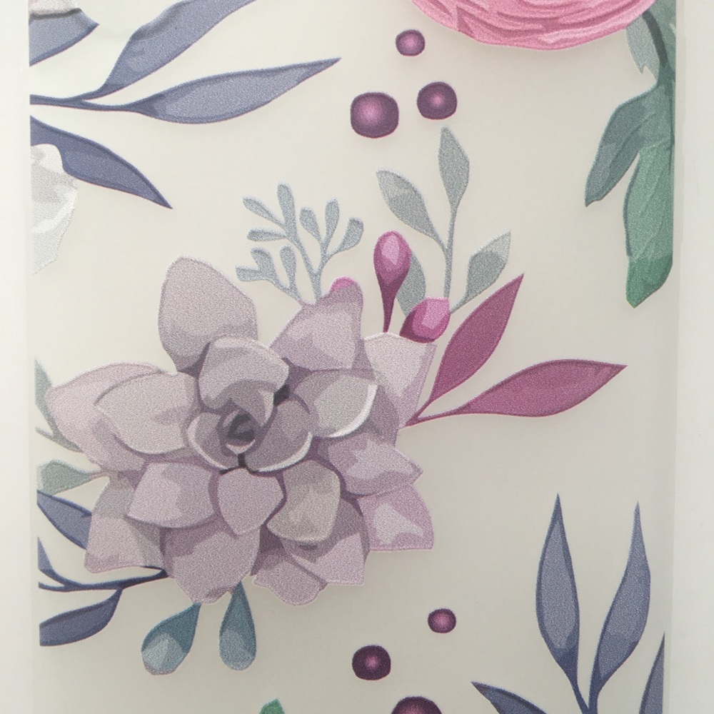 NEW iPhone X Case 3D Cool Retro Purple Pink Floral - Picture 3 of 5